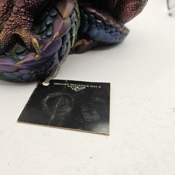 Rare Retired Windstone Editions Male Dragon Peña W/tags No Box 9" Used Condition - Picture 5 of 14